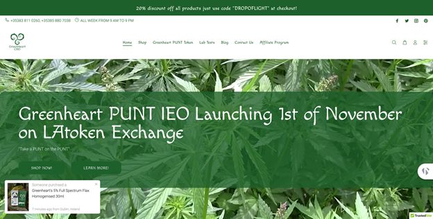 Leading CBD Company Greenheart Launches IEO Pre-sales of PUNT