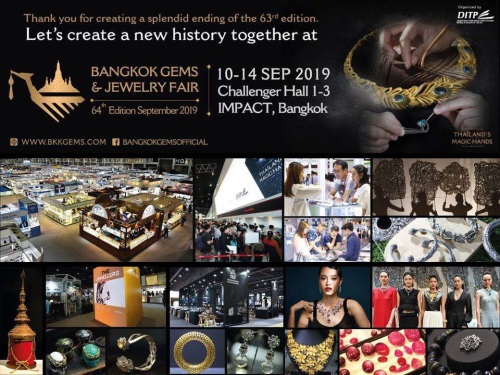 To Revive the Glittering Success - See You at the 64th Bangkok Gems Jewelry Fair 2019 (BGJF)