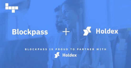 Home of the Crypto Community, Holdex Implements the VerifEye Badge to Authenticate User's Identity Using Blockpass