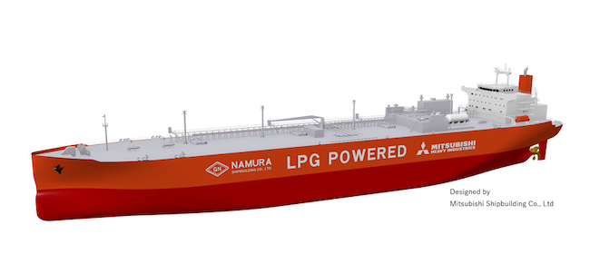 Mitsubishi Shipbuilding Concludes Technical Cooperation Agreement with Namura Shipbuilding on LPG powered Very Large LPG/Ammonia Carrier Construction
