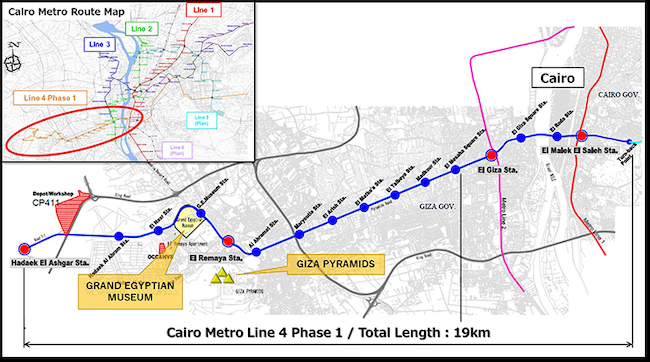 MC and Kinki Sharyo Sign Contract with Egyptian Government for Rolling Stock Deliveries for Phase 1 of Cairo Metro Line 4 