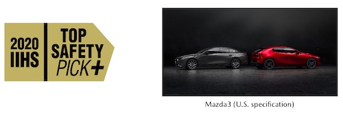 Mazda Earns Six IIHS Top Safety Pick+ Awards, the Most Among Automakers Tested for 2020