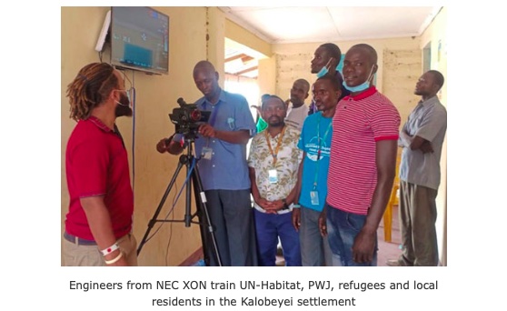 NEC, UN-Habitat and Peace Winds Japan provide thermography camera in Kenya to prevent the spread of COVID-19