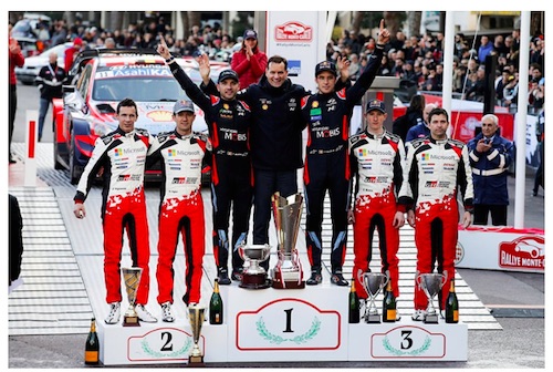 Double Podium in Monte Carlo for New Toyota Yaris WRC Drivers