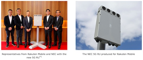 Rakuten Mobile and NEC Begin Production of Open RAN 5G Radio Equipment