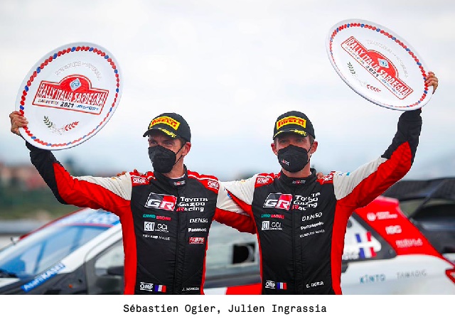 TOYOTA GAZOO Racing scores a remarkable one-two in Sardinia