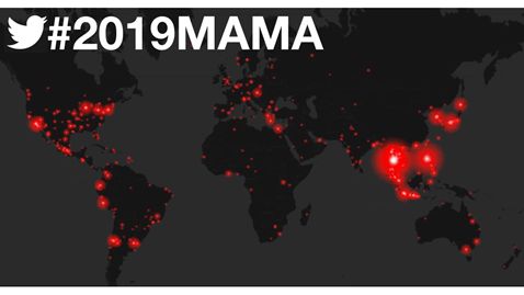 K-Pop Twitter set abuzz with 102 Million Tweets about 2019 MAMA, ranking #1 on Twitter real-time trends across 46 countries