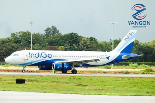 Yangon International Airport welcomes IndiGo's inaugural flight from Kolkata