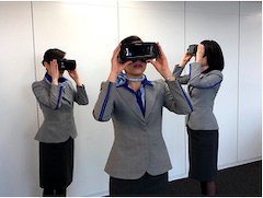 ANA Harnesses the Power of NEC's Virtual Reality Solutions in Flight Attendant Training