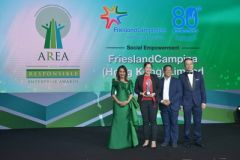 FrieslandCampina Hong Kong is crowned winner of 'Social Empowerment' and 'Health Promotion' in the Asia Responsible Enterprise Awards 2018