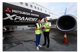 Mitsubishi XPANDER Flies High With Garuda Indonesia Aircraft