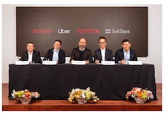 Toyota, DENSO and SoftBank Vision Fund to Invest $1 Billion in Uber's Advanced Technologies Group