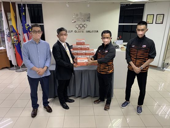 Health box became the official sponsor of the Malaysian Olympic Committee and the Olympic delegation