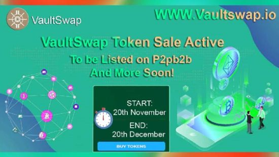 VaultSwap Announces Its Token Sales and Exchange Listings