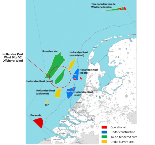 Mitsubishi Corporation awarded Hollandse Kust West Site VI Offshore Wind in the Netherlands