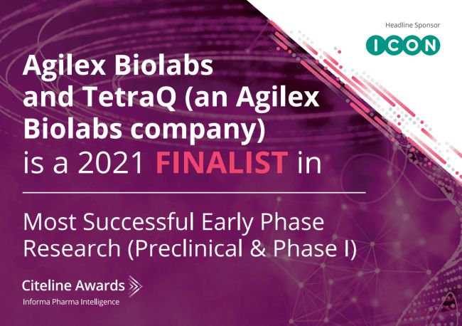 Agilex Biolabs Announced as Citeline Award Finalist for COVID-19 Vaccine Toxicology Preclinical Research