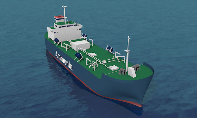 Mitsubishi Shipbuilding and INPEX Complete Conceptual Study for Ammonia Bunkering Vessel