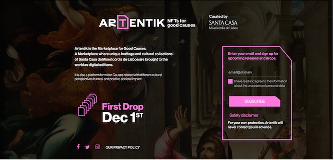 Santa Casa da Misericordia de Lisboa Embraces Digital Art and NFTs With the Launch of Artentik