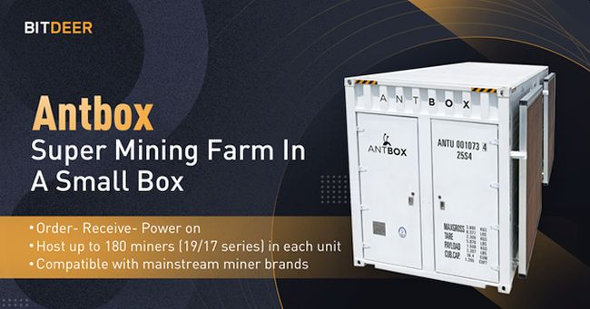 BitDeer Introduces Antbox, an Integrated Mobile Mining Farm