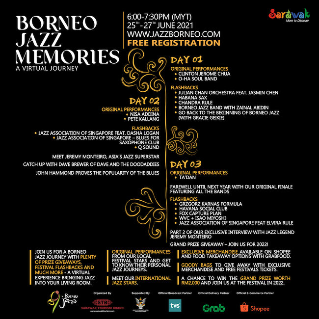 Watch Borneo Jazz Festival Free This 25-27 June
