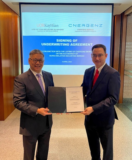 Electronics Manufacturing Solutions Provider Cnergenz Berhad Enlists UOB Kay Hian Securities as Underwriter for Its Listing Exercise