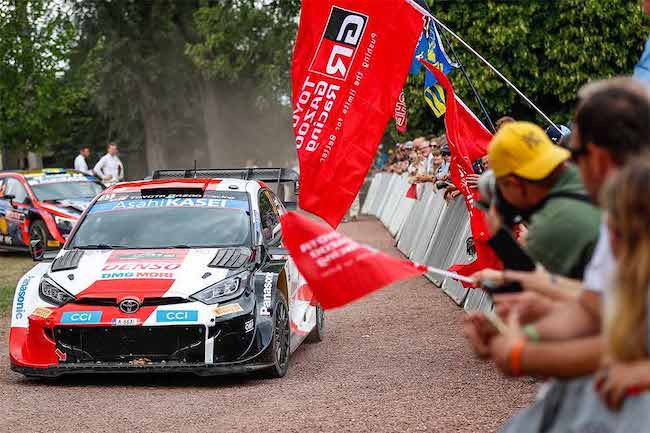 Evans wins, Ogier on the podium for TOYOTA GAZOO Racing