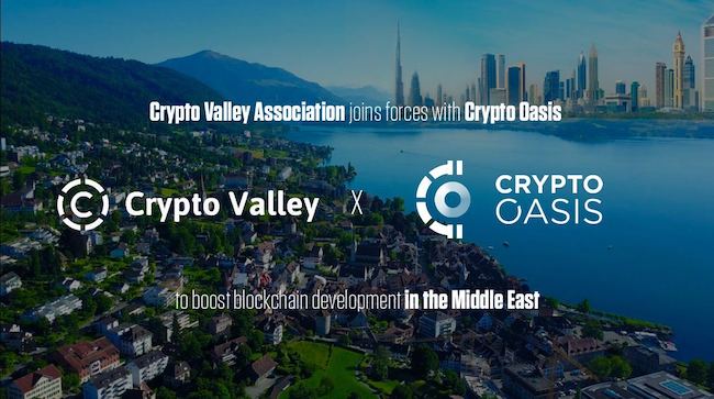Crypto Valley Association Joins Hands with The Crypto Oasis to Boost Blockchain Development in the Middle East