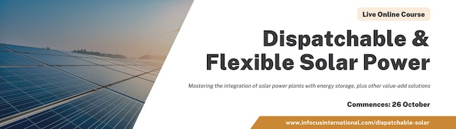 Infocus International Relaunches Online Workshop on Dispatchable & Flexible Solar Power