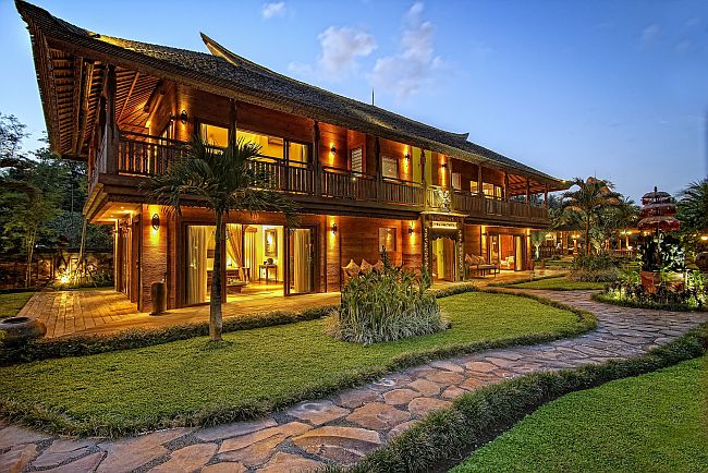 Permata Ayung Estate - Garuda wing room facade (Ubud, Bali, Indonesia)