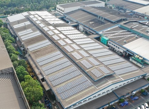Inauguration Ceremony for Solar Power Generation Facility at Hitachi Astemo Bekasi, Indonesia