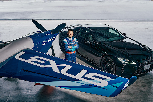 Air Race Pilot Yoshihide Muroya and Lexus Announce Partnership for Making History and Creating the Future