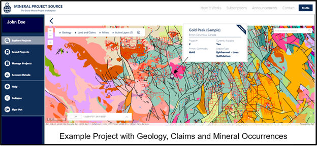Mineral Project Source Launches as an Innovative Marketplace for Mineral-Exploration and Mining Projects