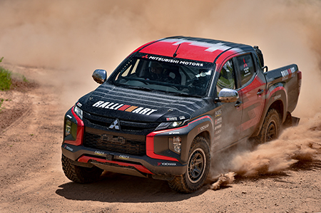 Team Mitsubishi Ralliart Conducts Endurance Tests of the Triton Rally Car for the Asia Cross Country Rally 2022 in November