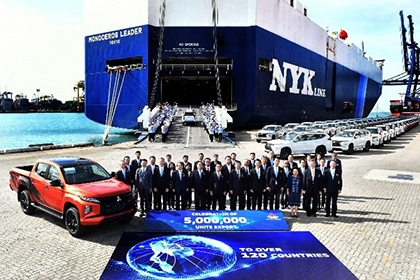Mitsubishi Motors Corporation Passes Milestone of Five Million Vehicles Exported from Thailand