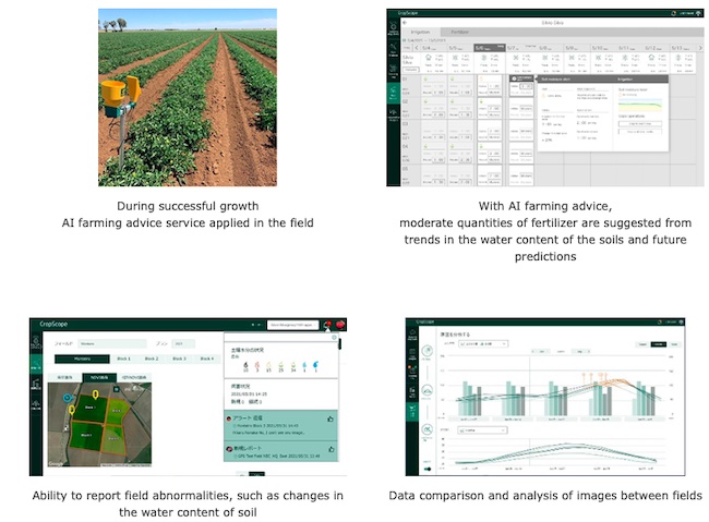 NEC and Kagome contribute to the sustainability of farming through enhancing the CropScope agricultural ICT platform