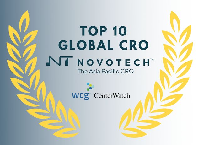 Novotech Recognized as Top 10 CRO in CenterWatch Site Relationship Benchmarking Report