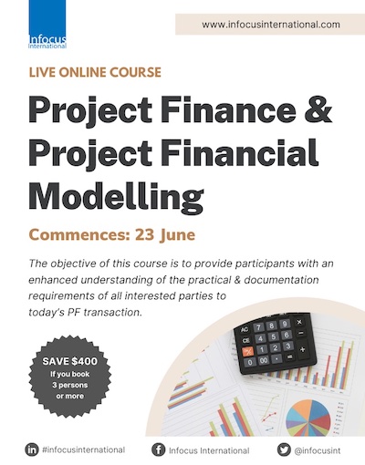 Infocus International Launches a Live Online Masterclass on Project Finance & Project Financial Modelling
