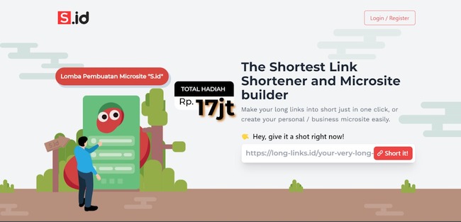 S.id, Combination of Link Shortener and Microsite in One Platform, Ready to Launch