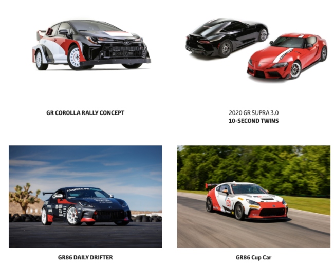 Toyota: GR Models to be Exhibited at the 2022 Specialty Equipment Market Association (SEMA) Show