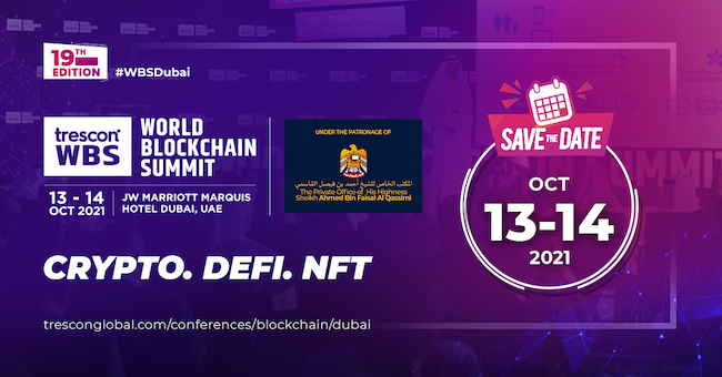 19th Global Edition of World Blockchain Summit Returns to Dubai with Live, In-person Event