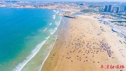 Pingtan Strait Road-Rail Bridge in Fujian Provence a Scenic Spot during Dragon Boat Festival