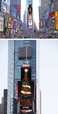 TDK以傳統的聖誕主題點亮紐約時代廣場