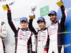 Nurburgring Podium for Toyota GAZOO Racing