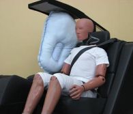 Toyota Develops World's 1st Rear-seat Center Airbag